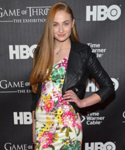 Sophie Turner Black Jacket