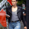 Jessica Biel Biker Jacket