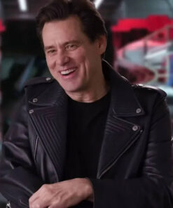 Jim Carrey Black Leather Jacket