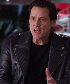 Jim Carrey Black Leather Jacket