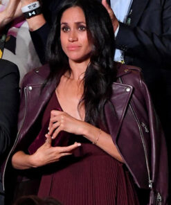 Meghan Markle Maroon Jacket