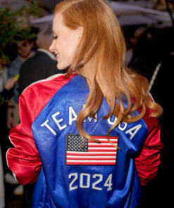 Jessica Chastain Satin Jacket