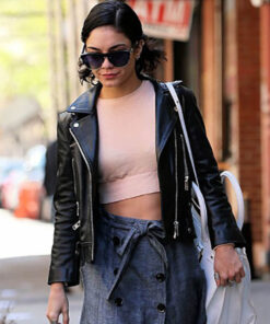 Vanessa Hudgens Black Biker Jacket