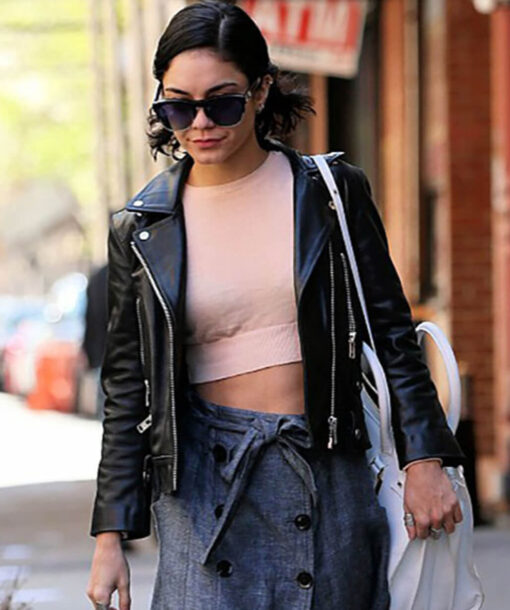 Vanessa Hudgens Black Biker Jacket