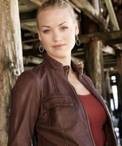 Yvonne Strahovski Brown Jacket