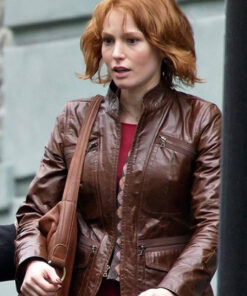 Alicia Witt Brown Jacket