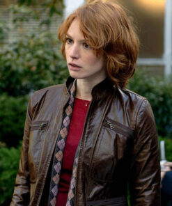 Alicia Witt Brown Jacket