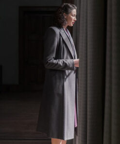 Caitriona Balfe Grey Coat