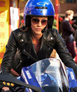 Tricia Helfer Biker Jacket