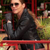 Tricia Helfer Biker Jacket