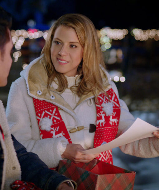 Jodie Sweetin White Coat