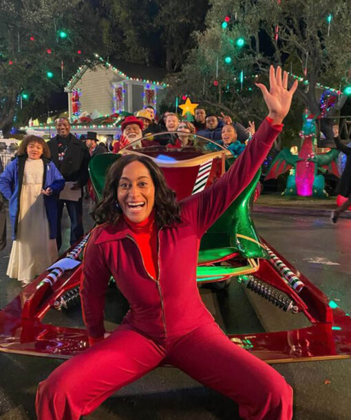 Tracee Ellis Ross Red Tracksuit