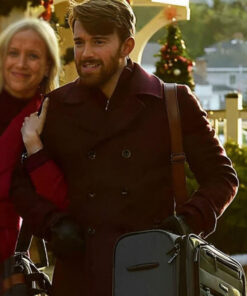 Chandler Massey Maroon Peacoat