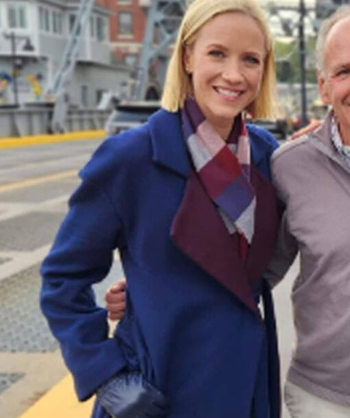 Jessy Schram Blue Coat