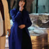 Sofia Falcone Blue Coat