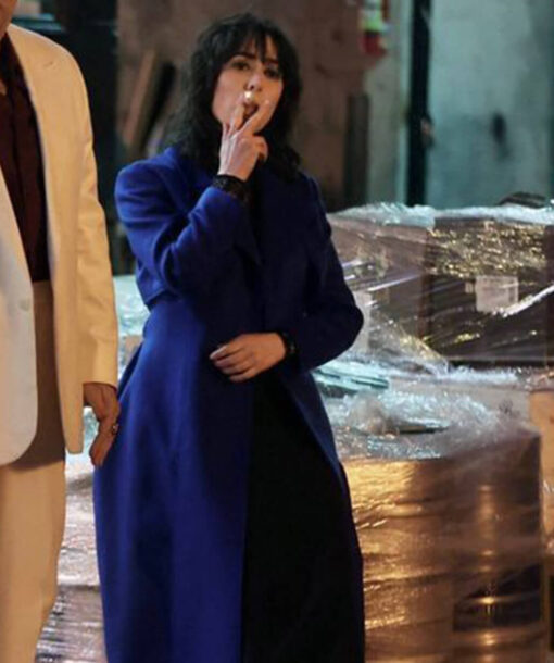 Sofia Falcone Blue Coat