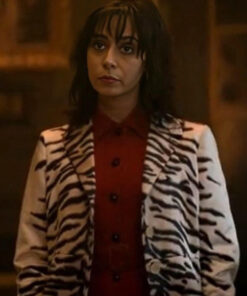 Cristin Milioti Zebra Coat