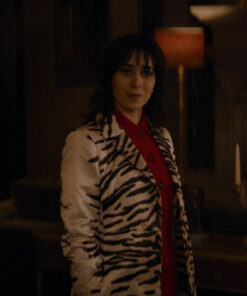 Cristin Milioti Zebra Coat