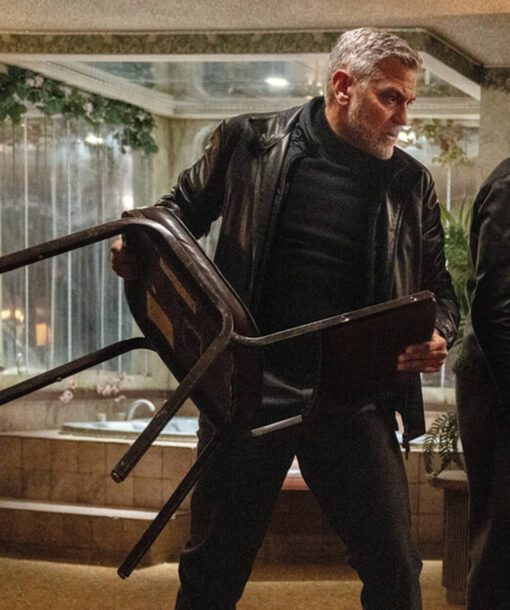 George Clooney Leather Jacket