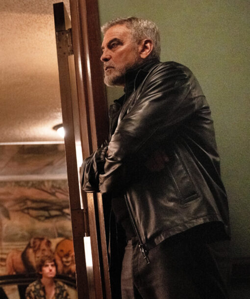 George Clooney Leather Jacket