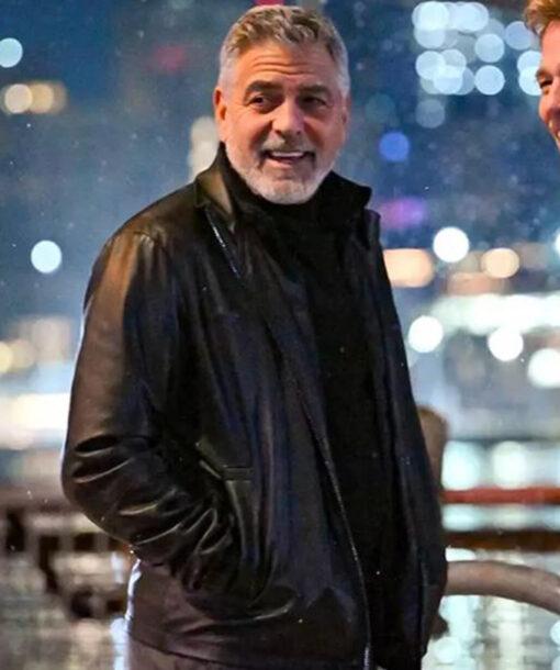 George Clooney Leather Jacket