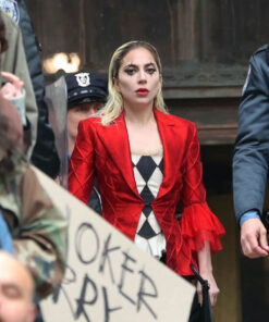 Lady Gaga Red Blazer