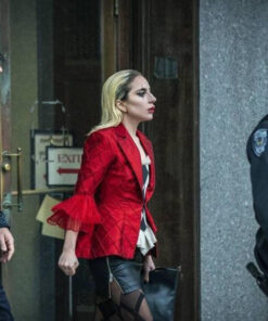 Lady Gaga Red Blazer