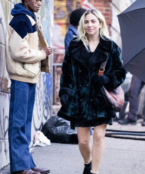Lady Gaga Velvet Coat