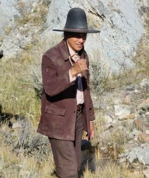 Michael Greyeyes Brown Jacket