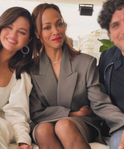 Zoe Saldana Grey Blazer