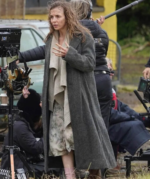 Jodie Comer Grey Coat