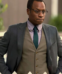 Malcolm Goodwin Grey Blazer