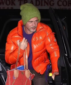 Brad Pitt Orange Jacket