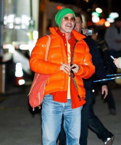 Brad Pitt Orange Jacket