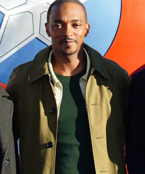 Anthony Mackie Brown Coat