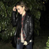 Lily Collins Biker Jacket